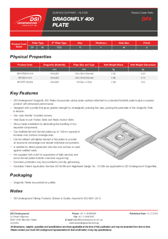 Dragonfly Combination Plate (400mm)